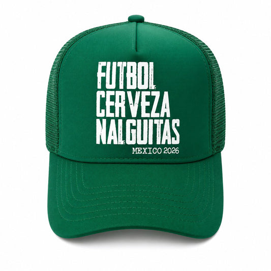 Crvza - Gorra Verde Fútbol, cerveza & nalguitas